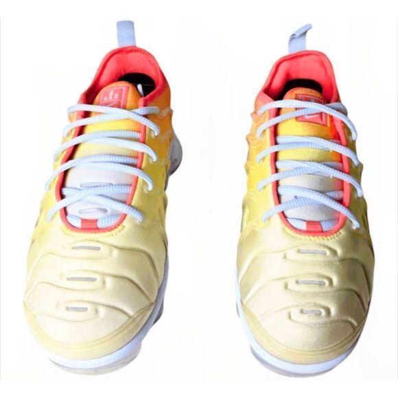 NIKE Air VaporMax Plus "Opti Yellow Laser Crimson' Running Shoes Size 7.5 - Picture 4 of 9